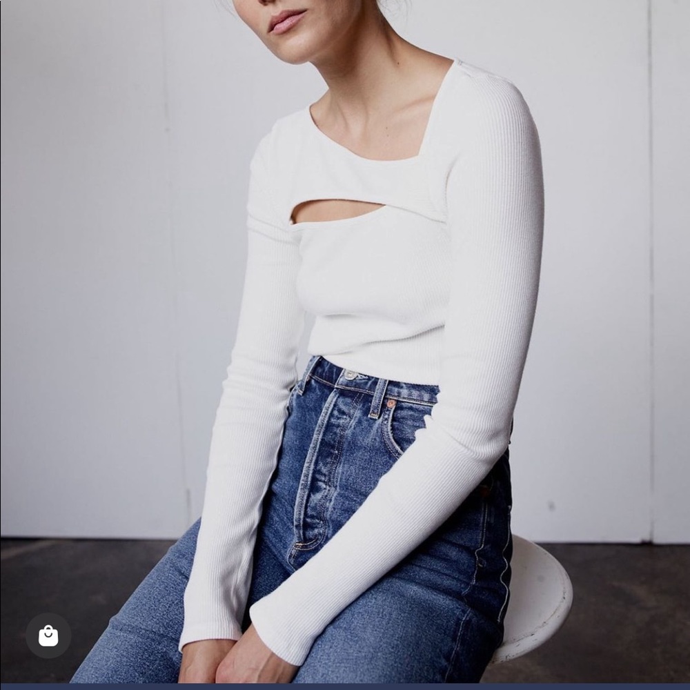 ‼️RARE‼️ NWOT Citizens of humanity Iris cut out top